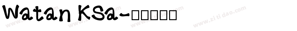 Watan KSa字体转换